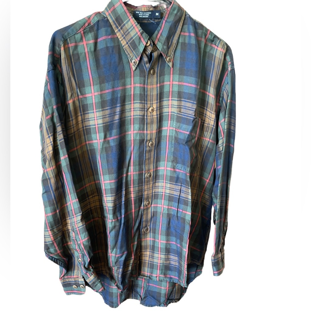 Johnnie Walker Men’s size M Plaid long sleeve Shirtz